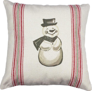 Holiday Grain Sack Cream, Red, Grn Pillow PL064019 - The Fox Decor
